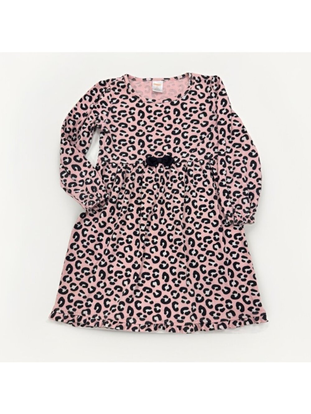 Gymboree Pink Leopard Print Dress with Long Sleeves size 5T 100% Cotton L2023